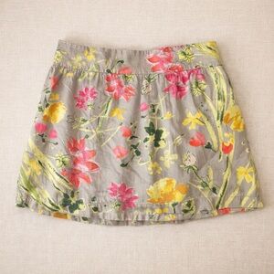 ✨ Linen Blend Floral Skirt | Feminine Spring Staple Size M